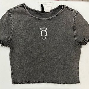 Divided “Just In Luck” Crop Top